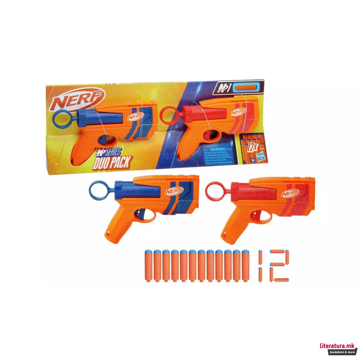 Сет од 5 NERF пиштоли со мека муниција, N-Series Duo Pack 