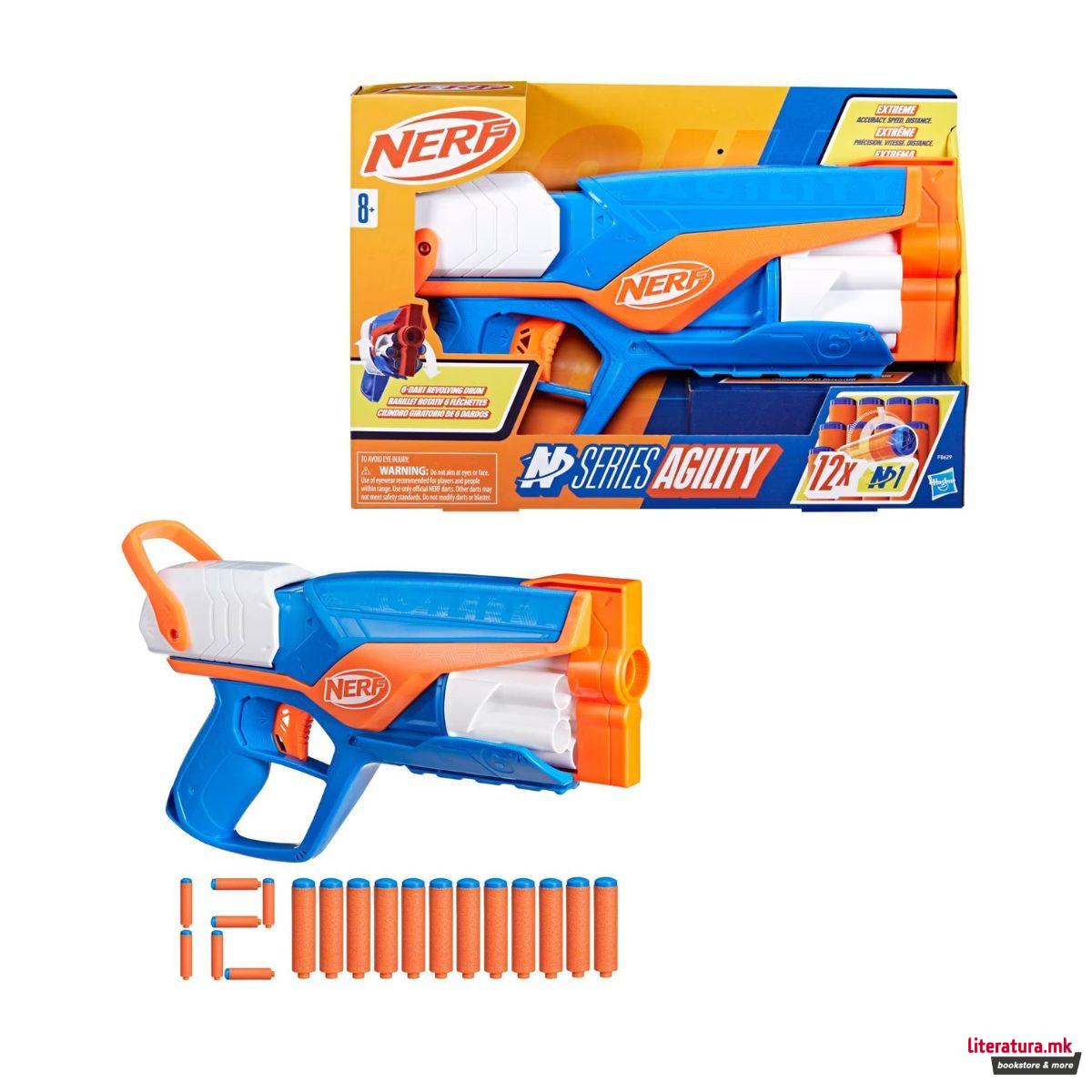 NERF пиштол со мека муниција, N-Series Agility Blaster 