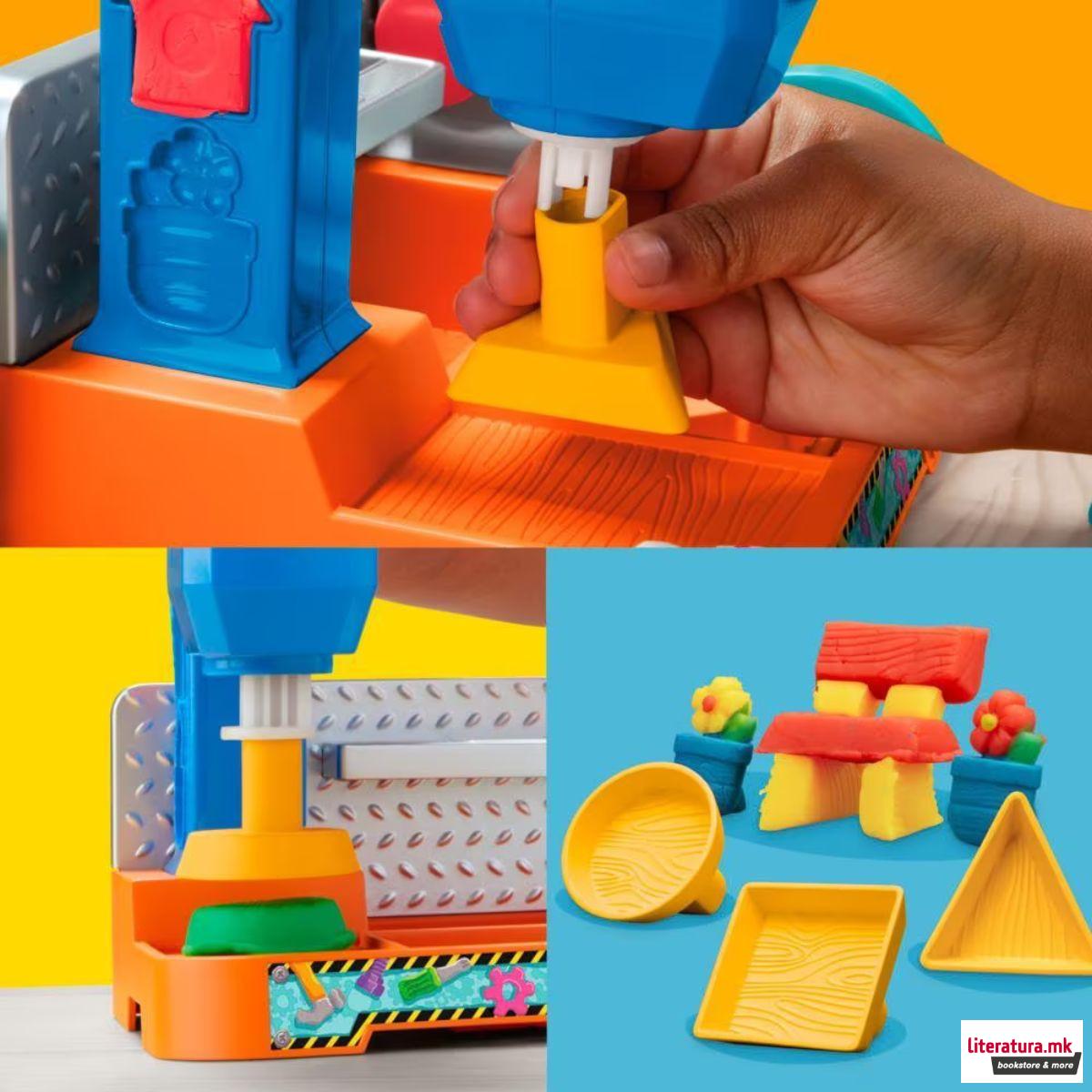 Сет за игра, Play-Doh Stamp & Saw Tool Bench 