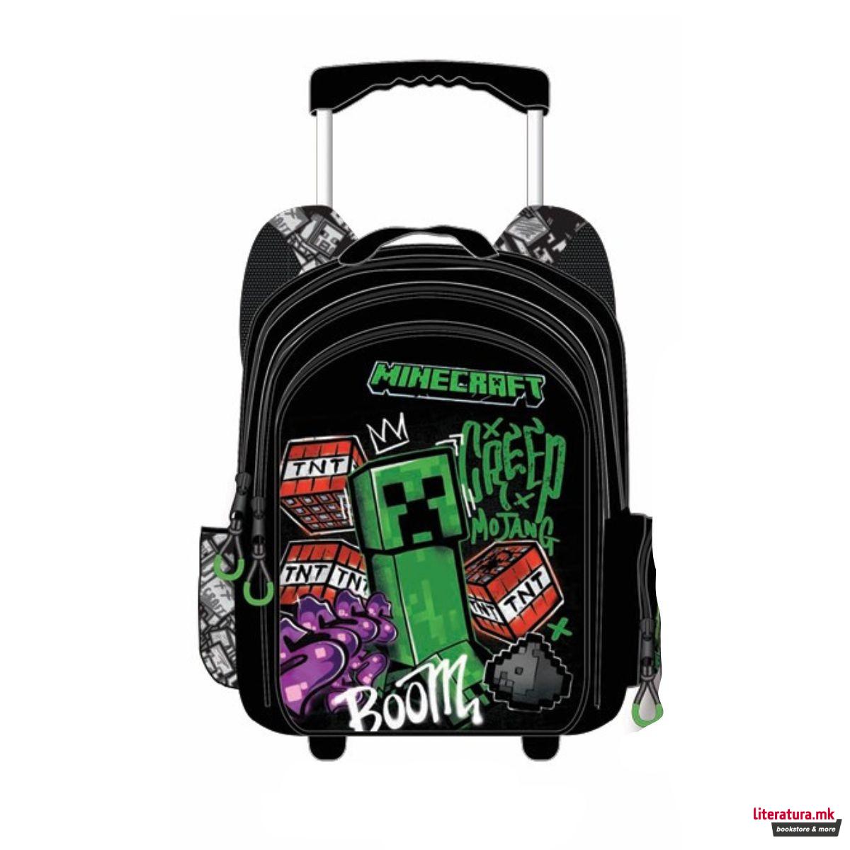 Ранец со тркалца, Minecraft - Boom! 