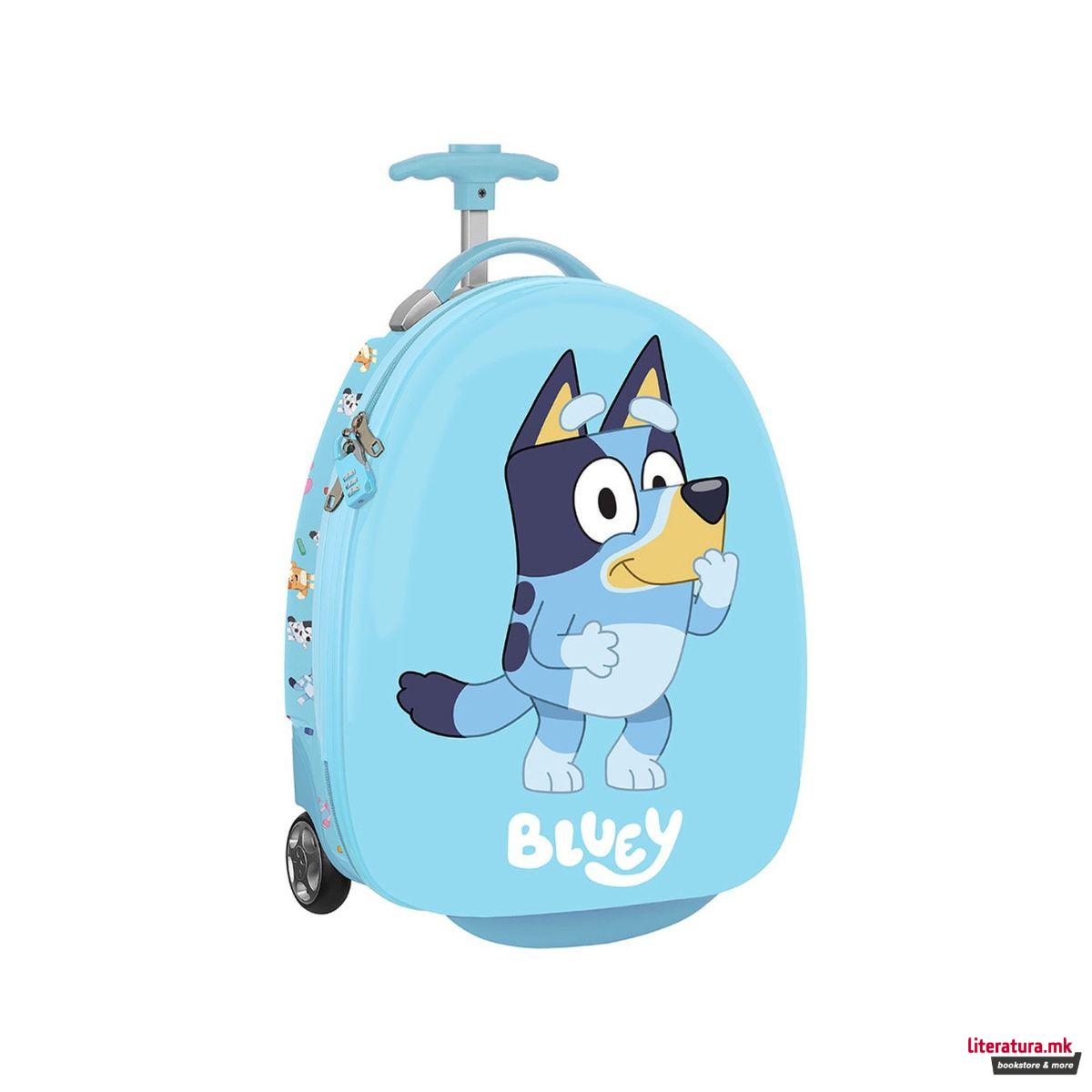 Детски кабински куфер, Bluey 3D 