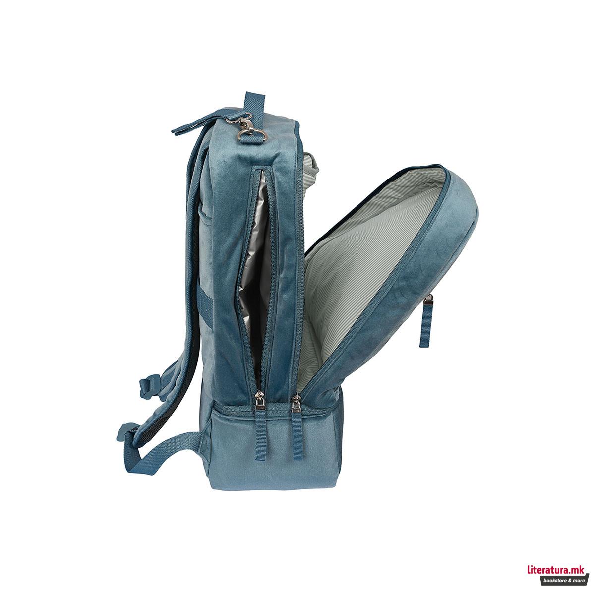 Ранец за бебешка опрема, Mum - Blue Leaves 