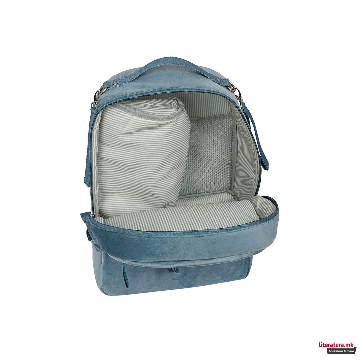 Ранец за бебешка опрема, Mum - Blue Leaves 
