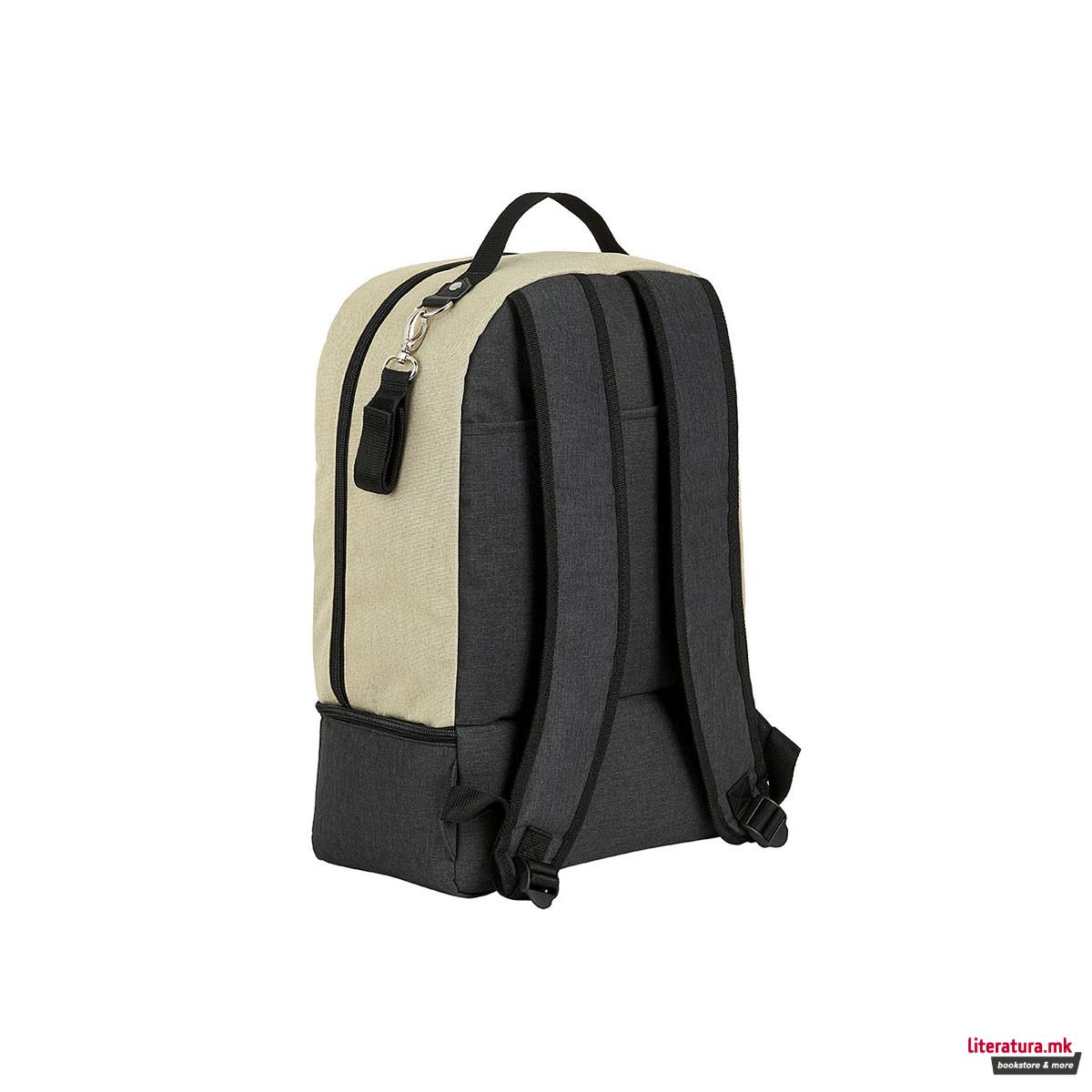 Ранец за бебешка опрема, Mum - Beige/Black 