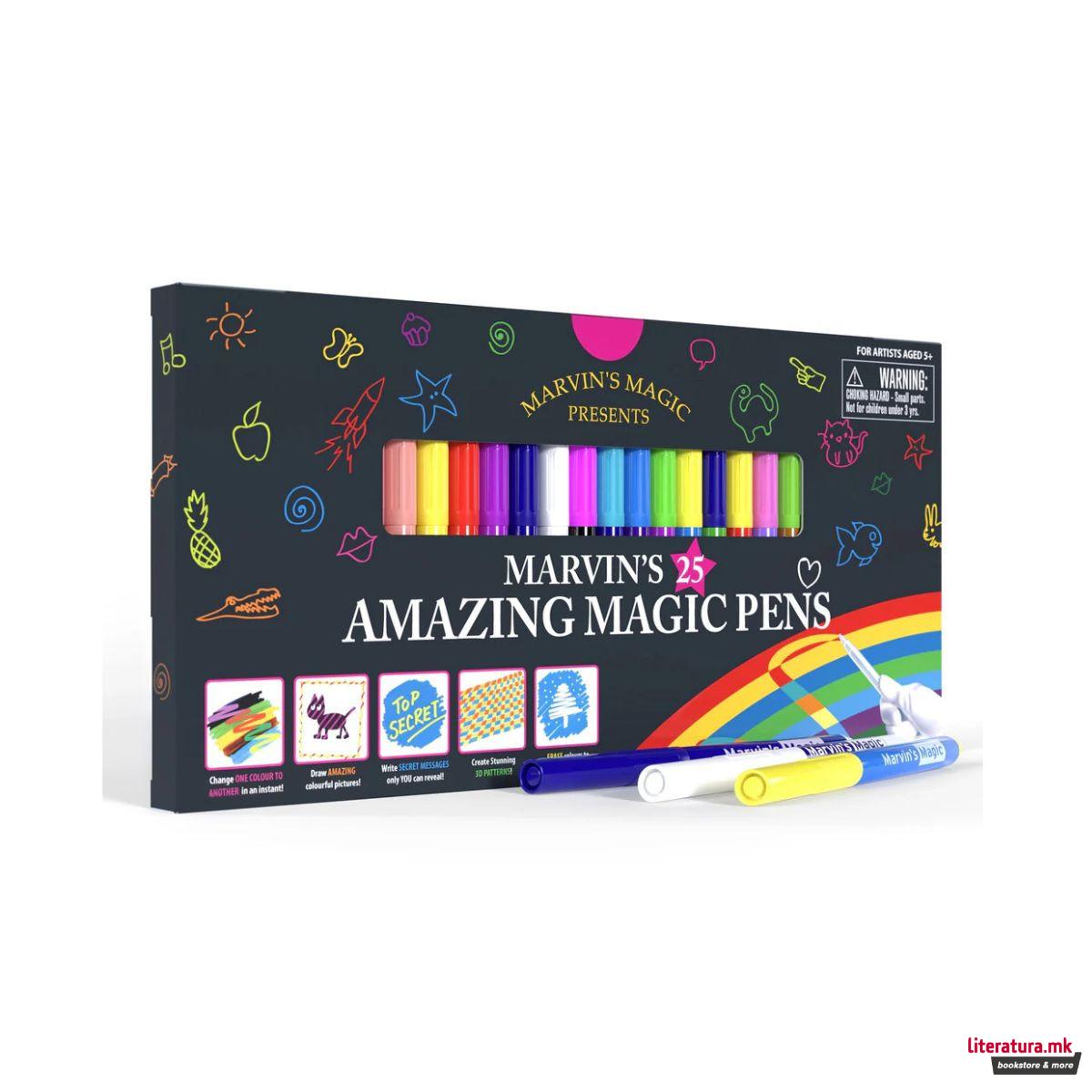Сет од 25 магични фломастери, Marvin's Amazing Magic Pens 