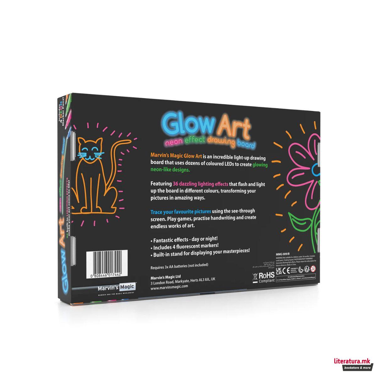 Табла за цртање, Marvin's Magic Glow Art - Black 