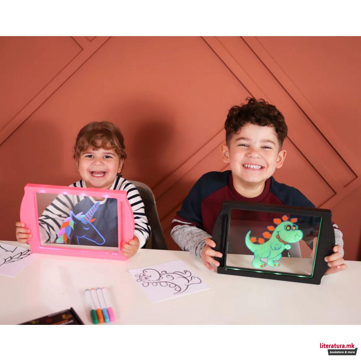 Табла за цртање, Marvin's Magic Glow Art - Pink 