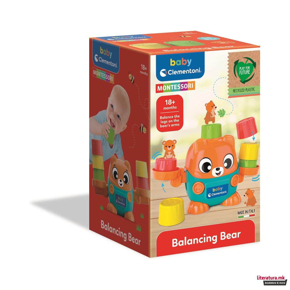 Едукативна играчка, Baby Clementoni: Montessori - Balancing Bear 