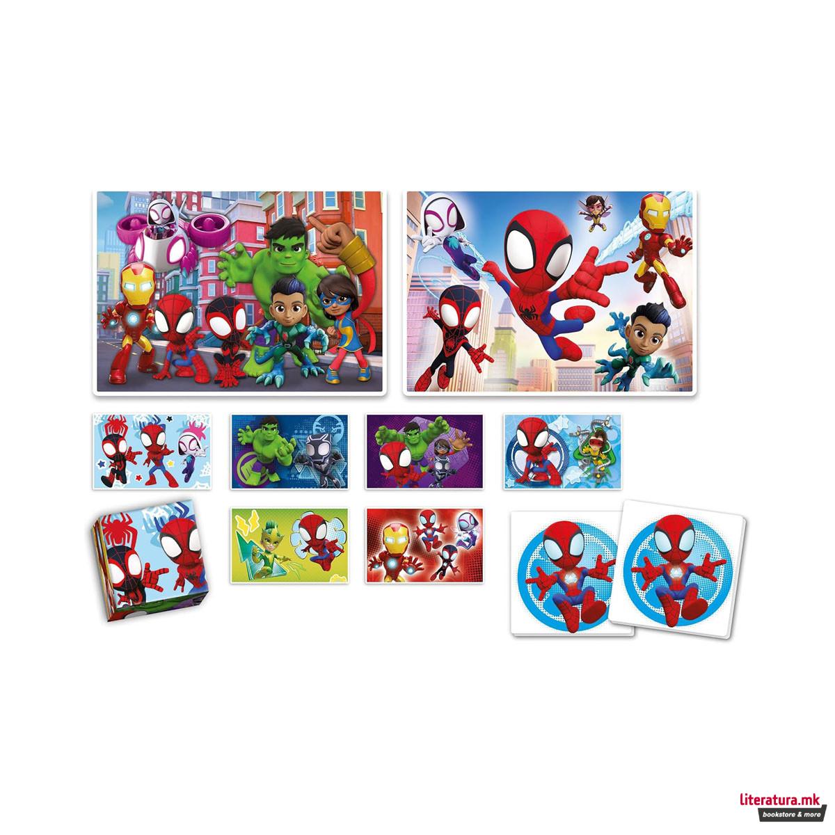 Едукативен сет, Spidey and his Amazing Friends Edukit 4-in-1 Puzzles & Games 