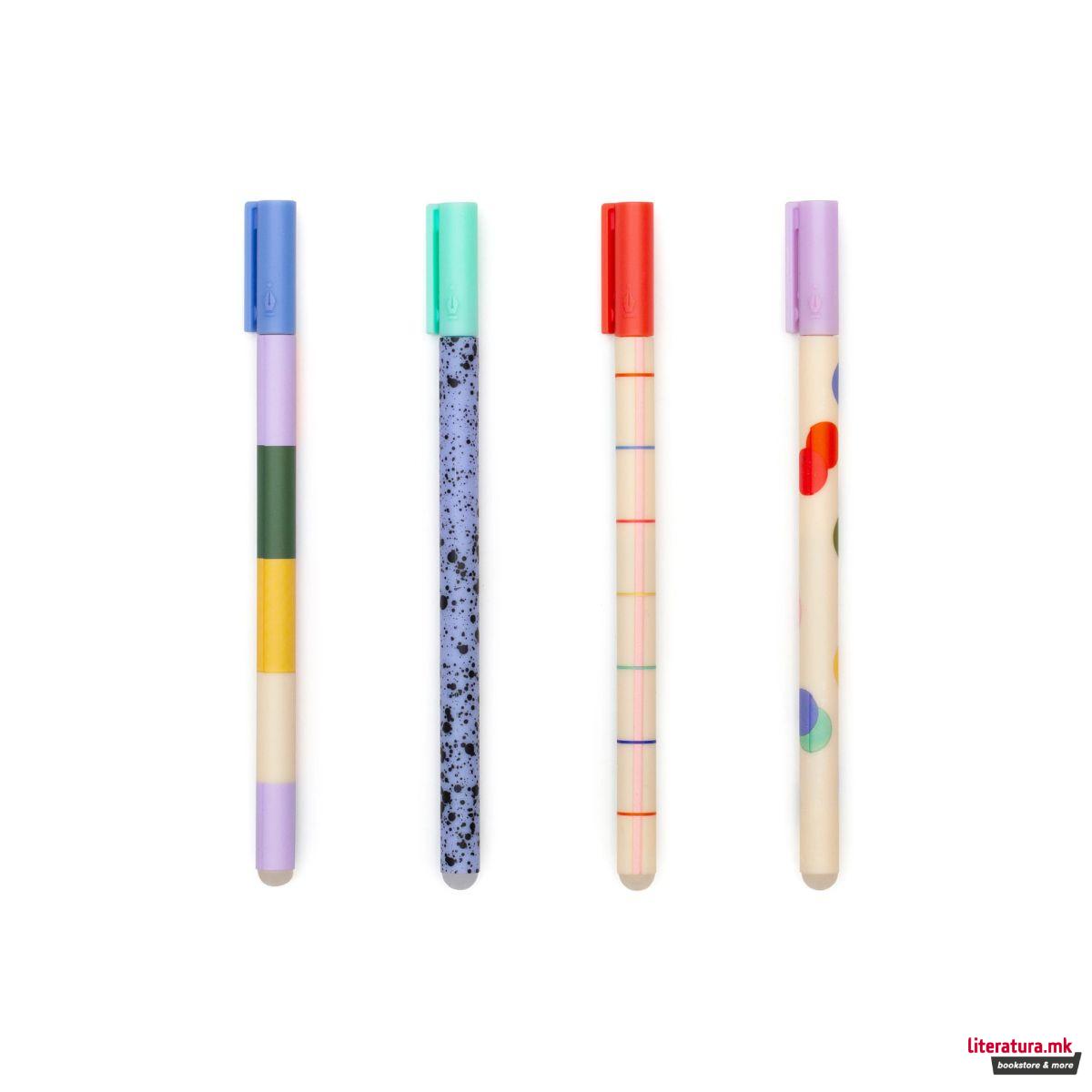 Пиши-бриши пенкало, Inkerie Erasable Pen, 4 дизајни 