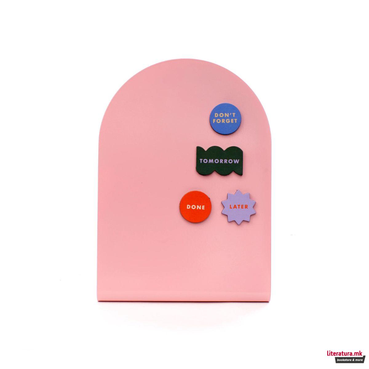 Магнетна мемо табла, Inkerie - Pink 