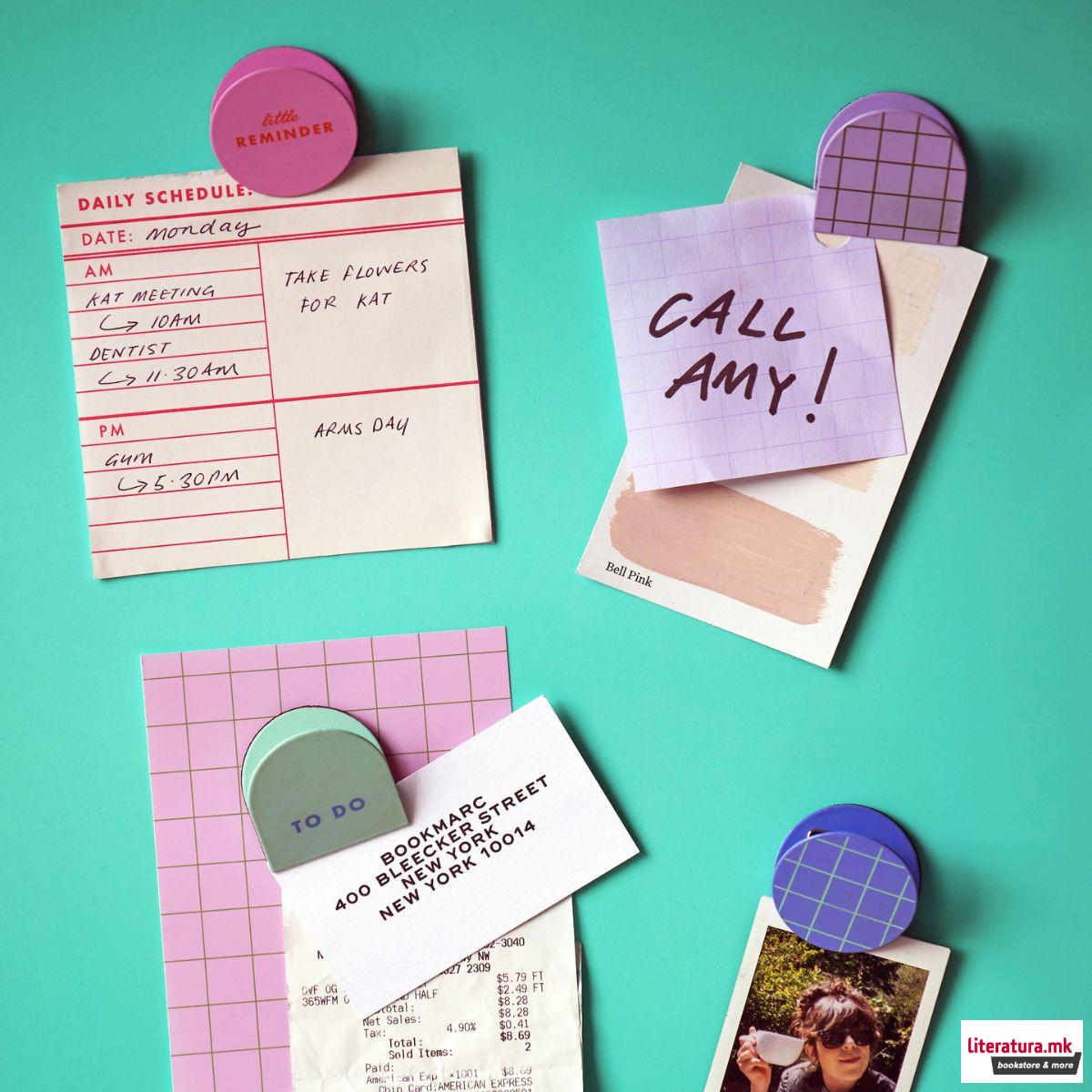 Сет од 4 магнетни штипки, Inkerie 