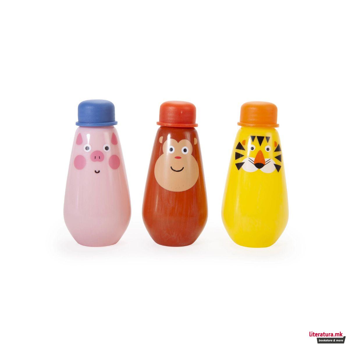 Играчка за правење балончиња, Kidoki Squeezy Bubbles, 3 бои 