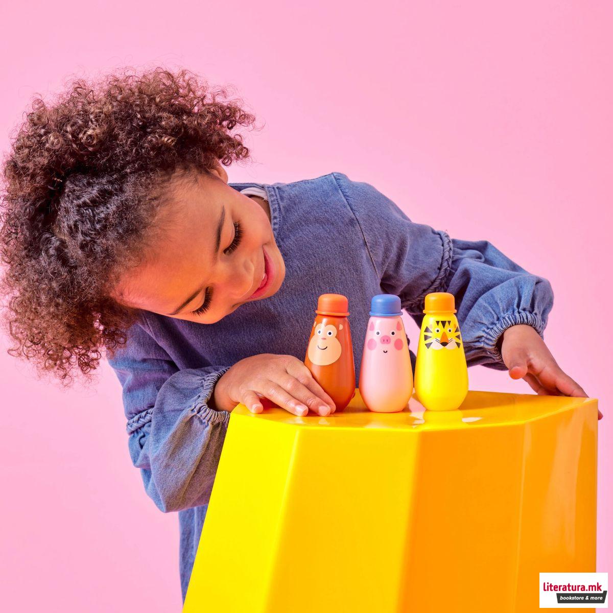 Играчка за правење балончиња, Kidoki Squeezy Bubbles, 3 бои 