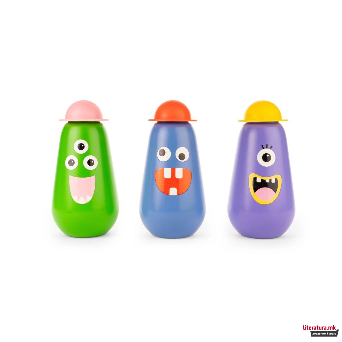 Играчка за правење балончиња, Kidoki Monster Bubbles, 3 бои 