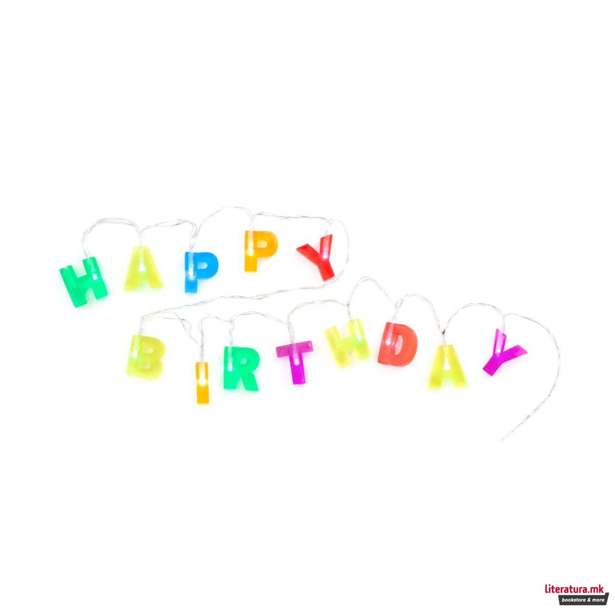 Роденденски сијалички, Birthday String Lights, 1.20m 