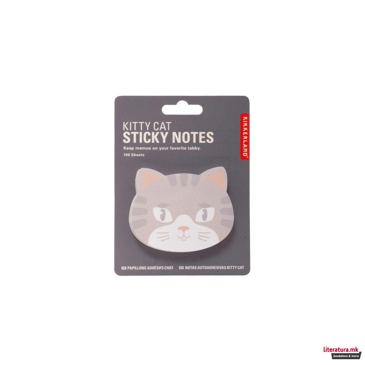Мемо ливчиња, Kitty Cat Sticky Notes, 3 бои 