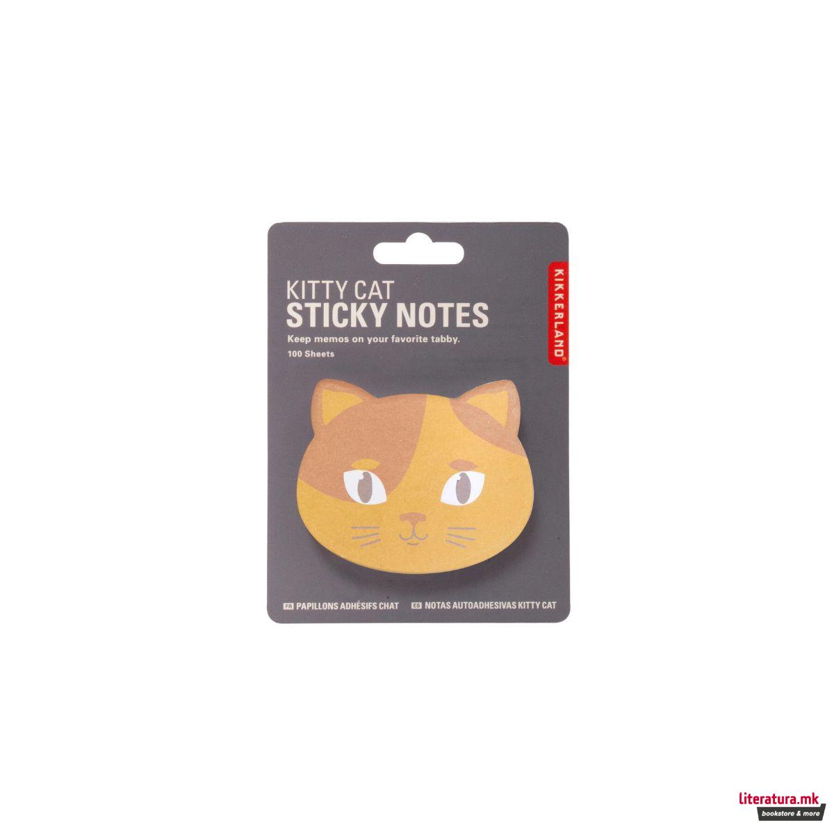 Мемо ливчиња, Kitty Cat Sticky Notes, 3 бои 