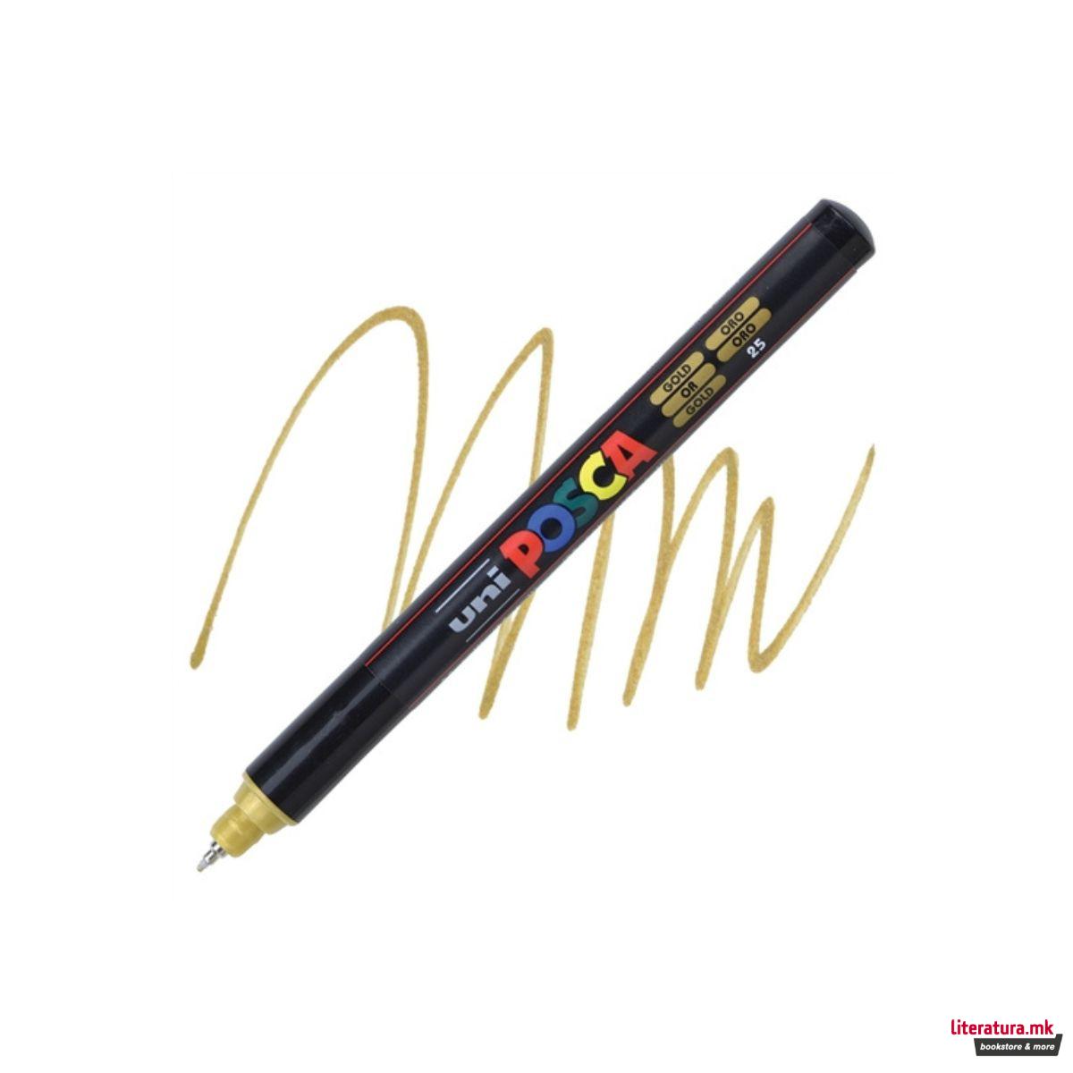 Маркер, Posca PC-1MR - Gold 