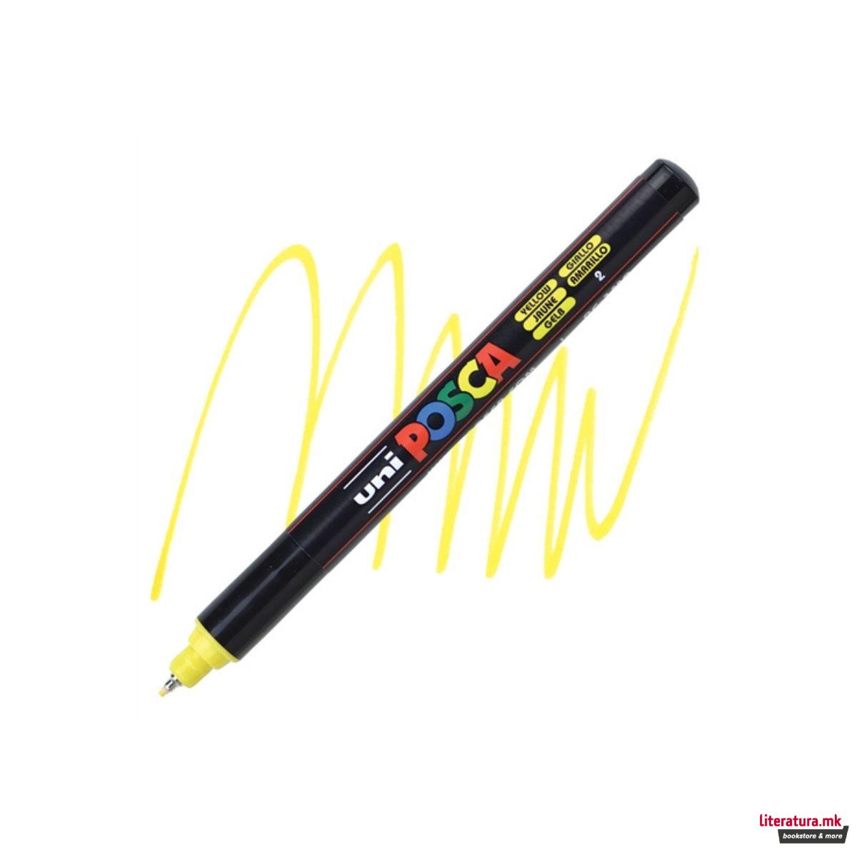 Маркер, Posca PC-1MR - Yellow 