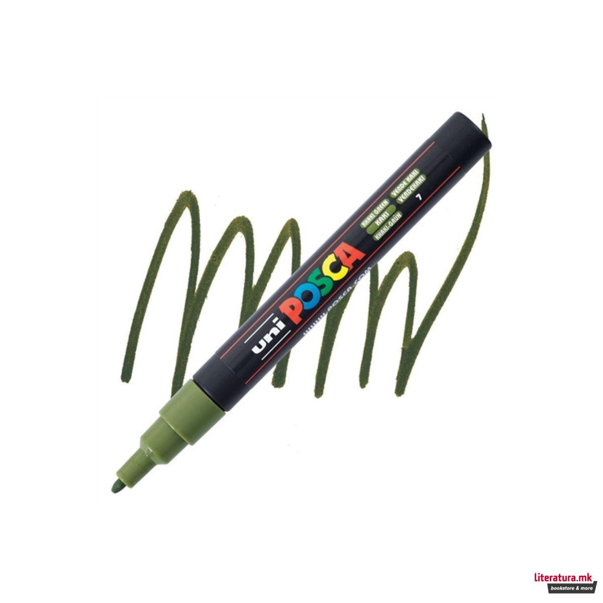 Маркер, Posca PC-3M - Khaki Green 