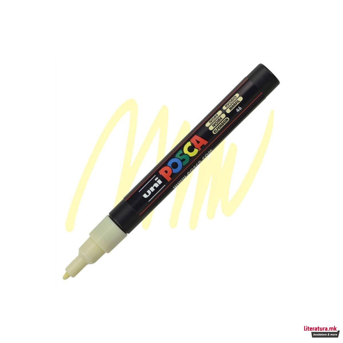 Маркер, Posca PC-3M - Ivory 