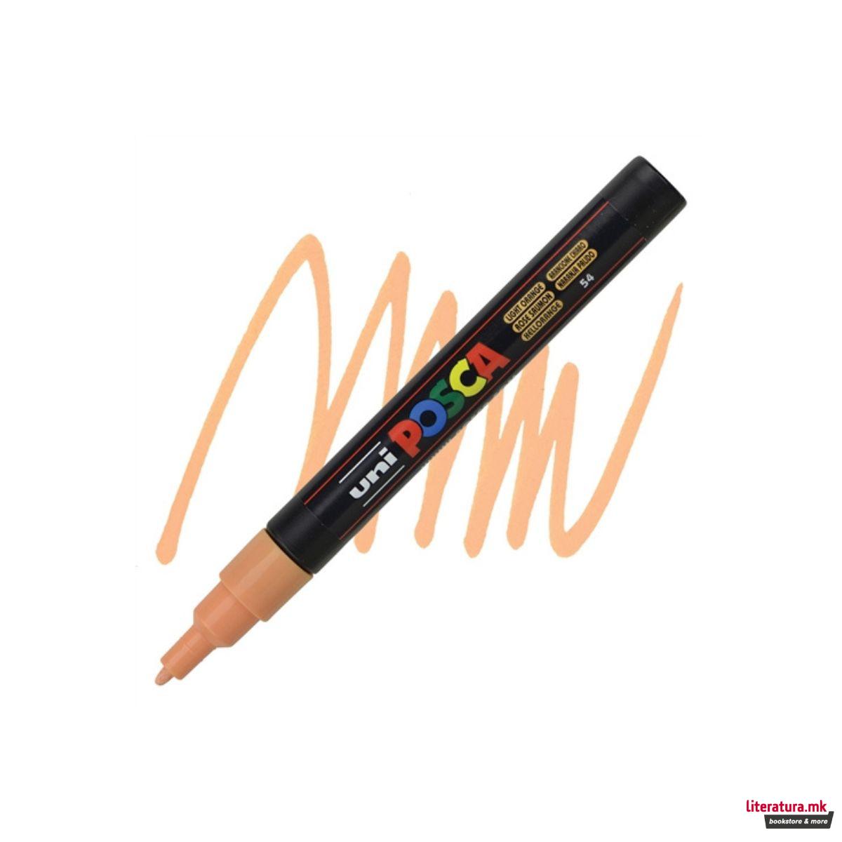 Маркер, Posca PC-3M - Light Orange 