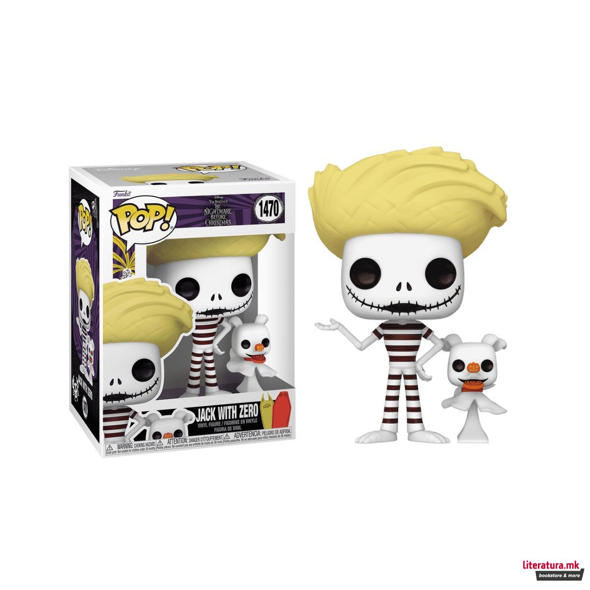 Фигура, Pop!, The Nightmare Before Christmas - Jack w/Zero 