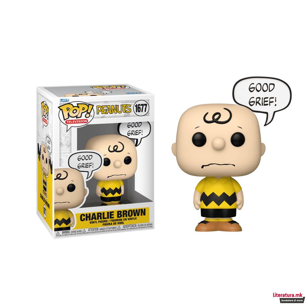 Фигура, Pop! Television, Peanuts - Charlie Brown (Good Grief!) 