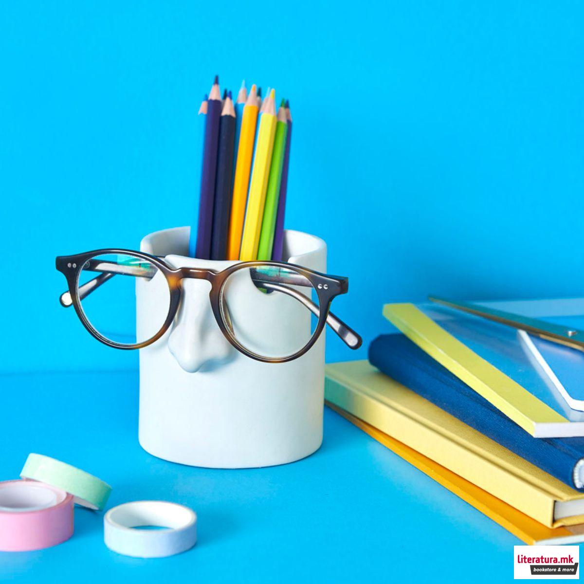 Чаша за моливи со држач за очила, Mr. Tidy 