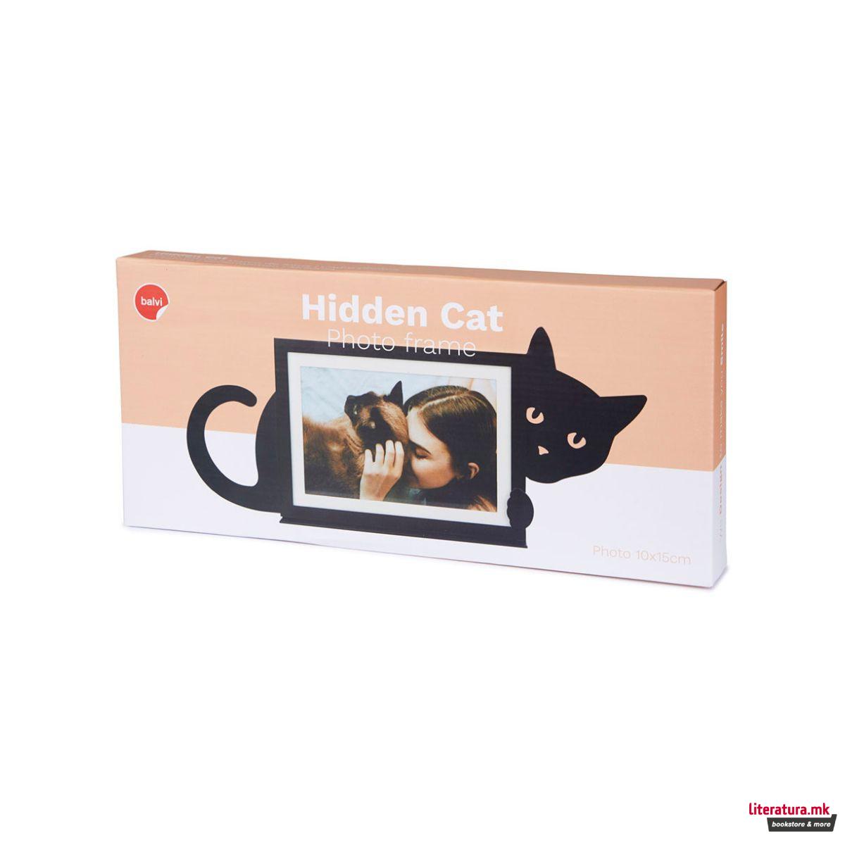 Рамка за слика, Hidden Cat (хоризонтална), 15 x 10 cm 
