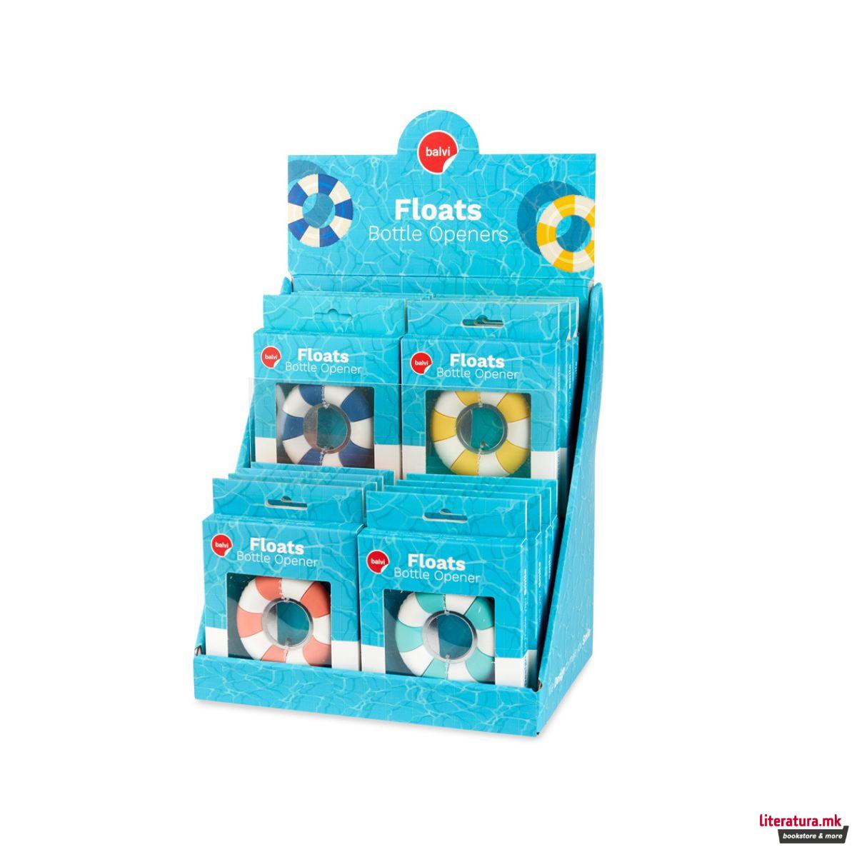 Отворач за шишиња, Floats, 4 бои