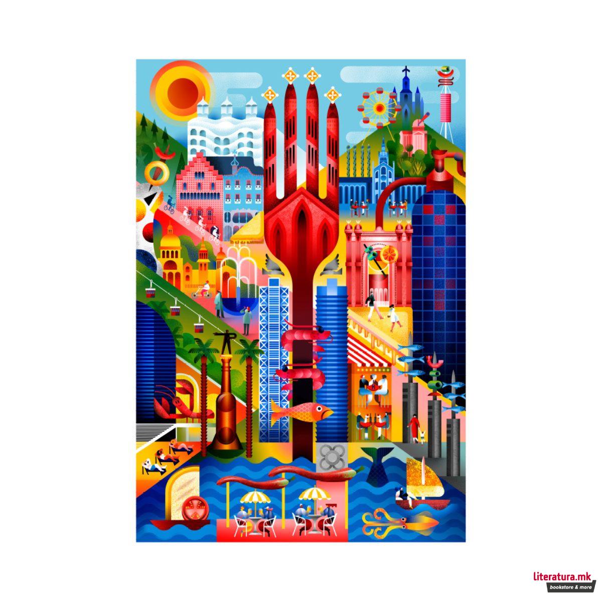 Сложувалка, Barcelona, 1000 парчиња 