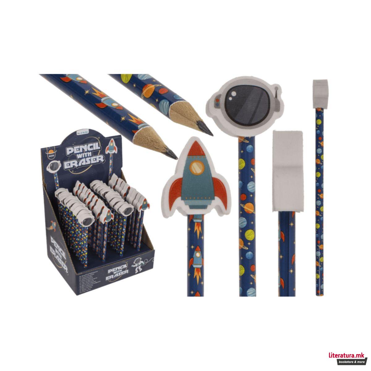 Молив со гума-фигура, Space, 2 форми 