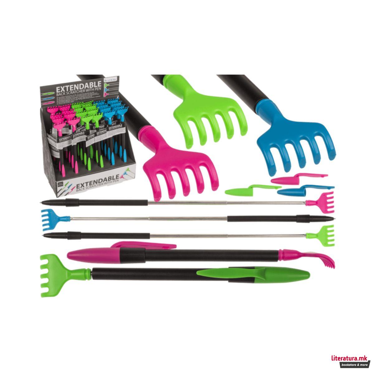 Пенкало-чешалка за грб на развлекување, 3 бои 