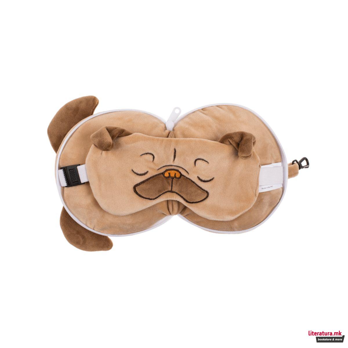 Детска перница за патување + маска за очи, Mopps 