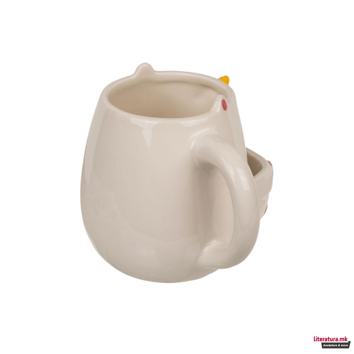 Шолја со држач за колаче, Cookie Cuddlers: Unicorn, 400 ml 