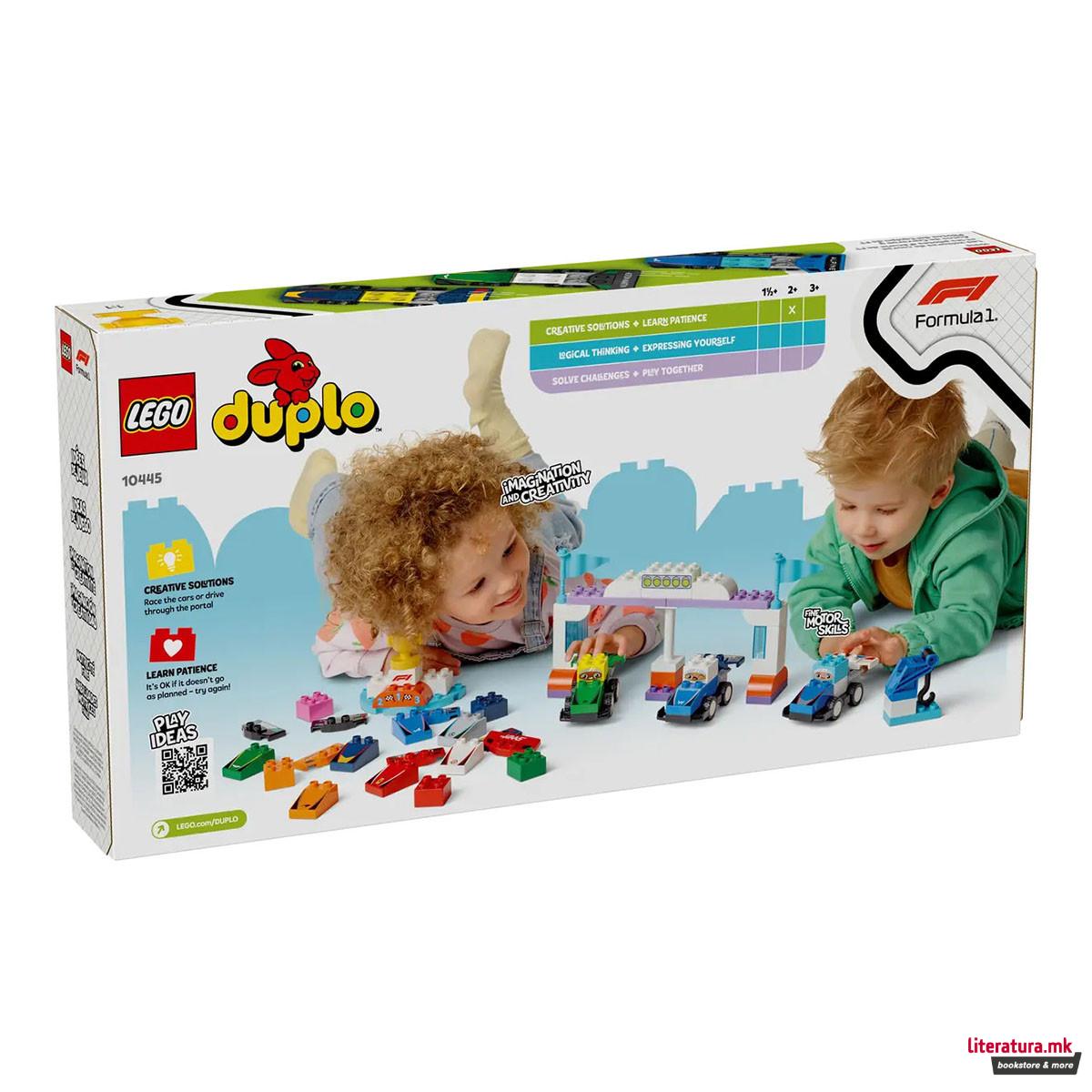 LEGO коцки, Duplo, F1® Team Race Cars & Drivers 