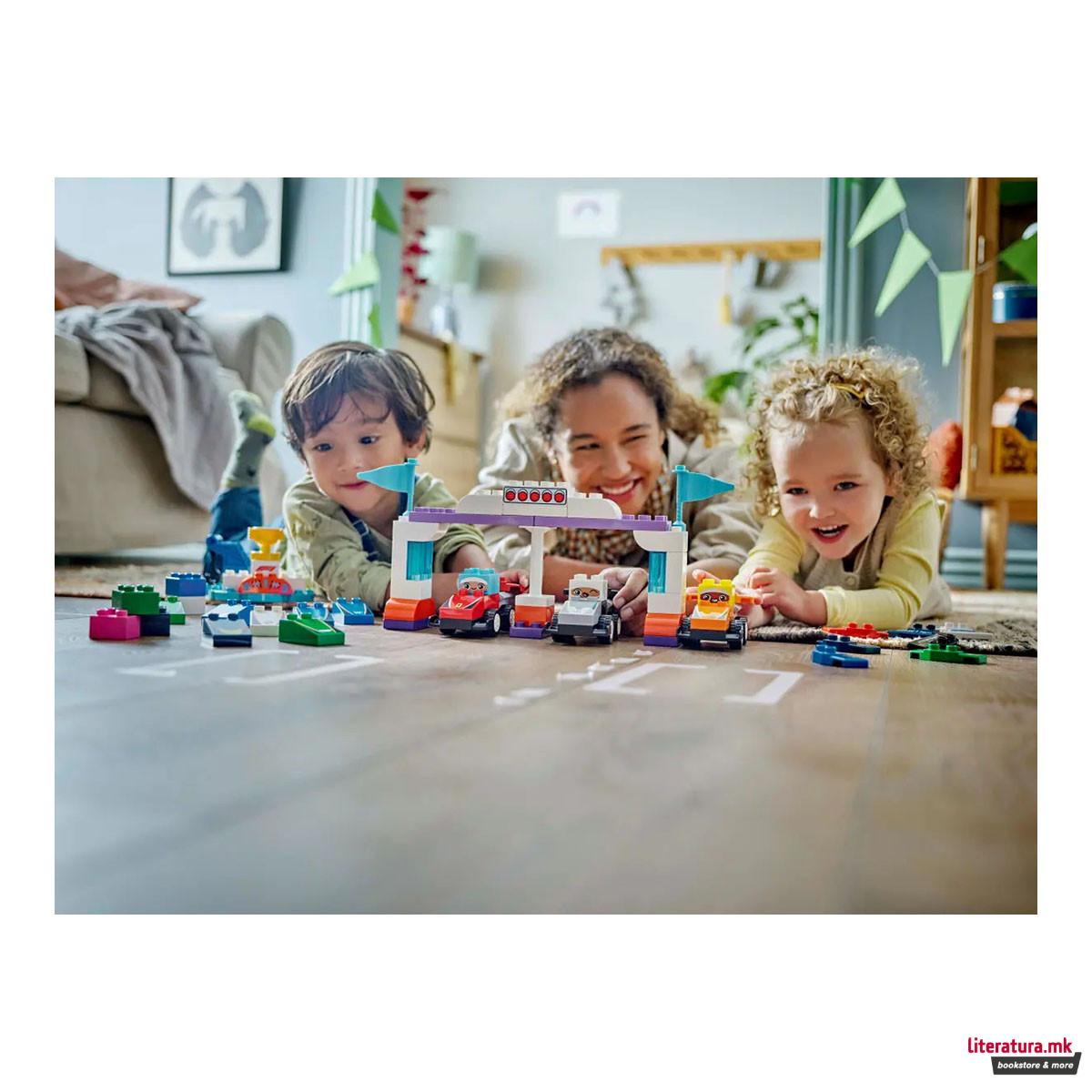 LEGO коцки, Duplo, F1® Team Race Cars & Drivers 