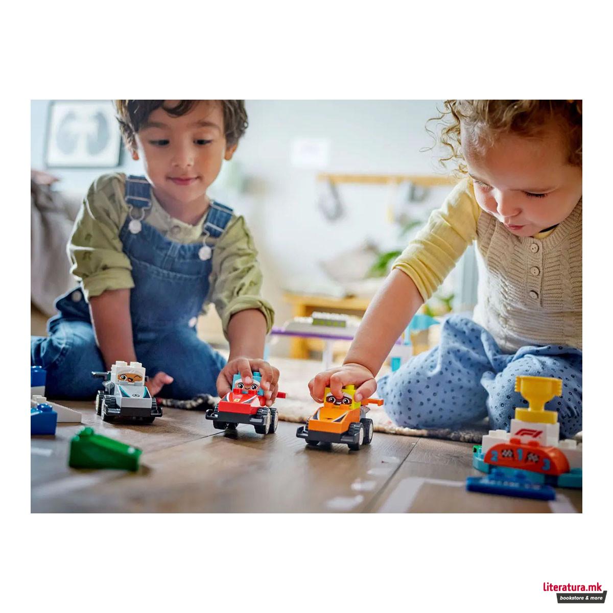 LEGO коцки, Duplo, F1® Team Race Cars & Drivers 