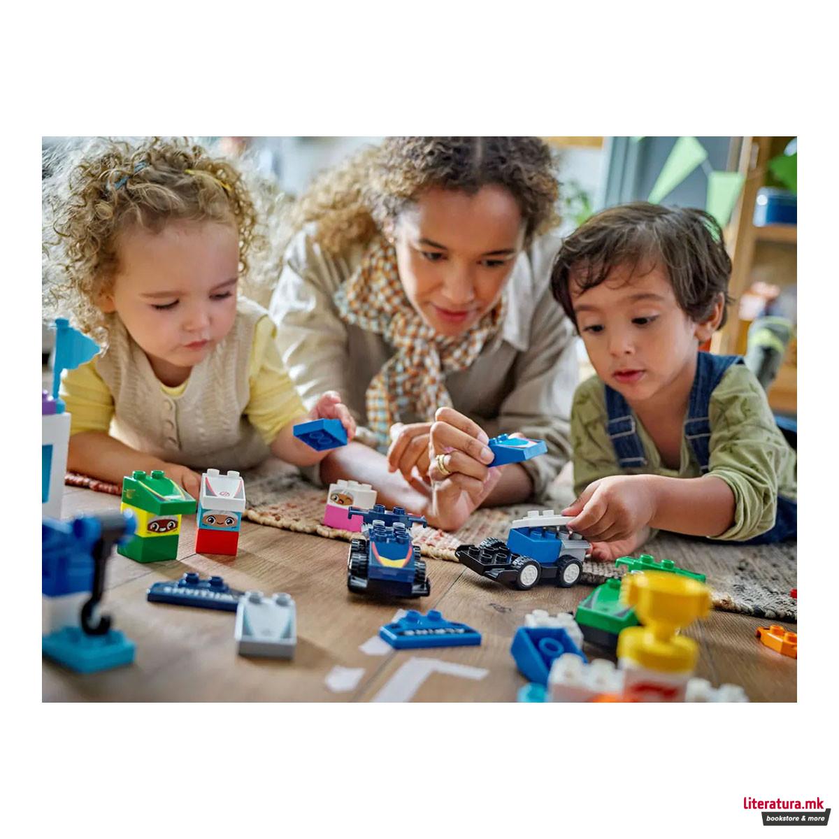 LEGO коцки, Duplo, F1® Team Race Cars & Drivers 