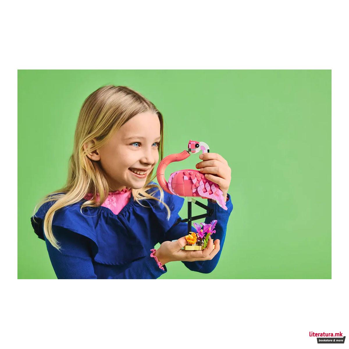 LEGO коцки, Creator 3in1, Wild Animals: Pink Flamingo 