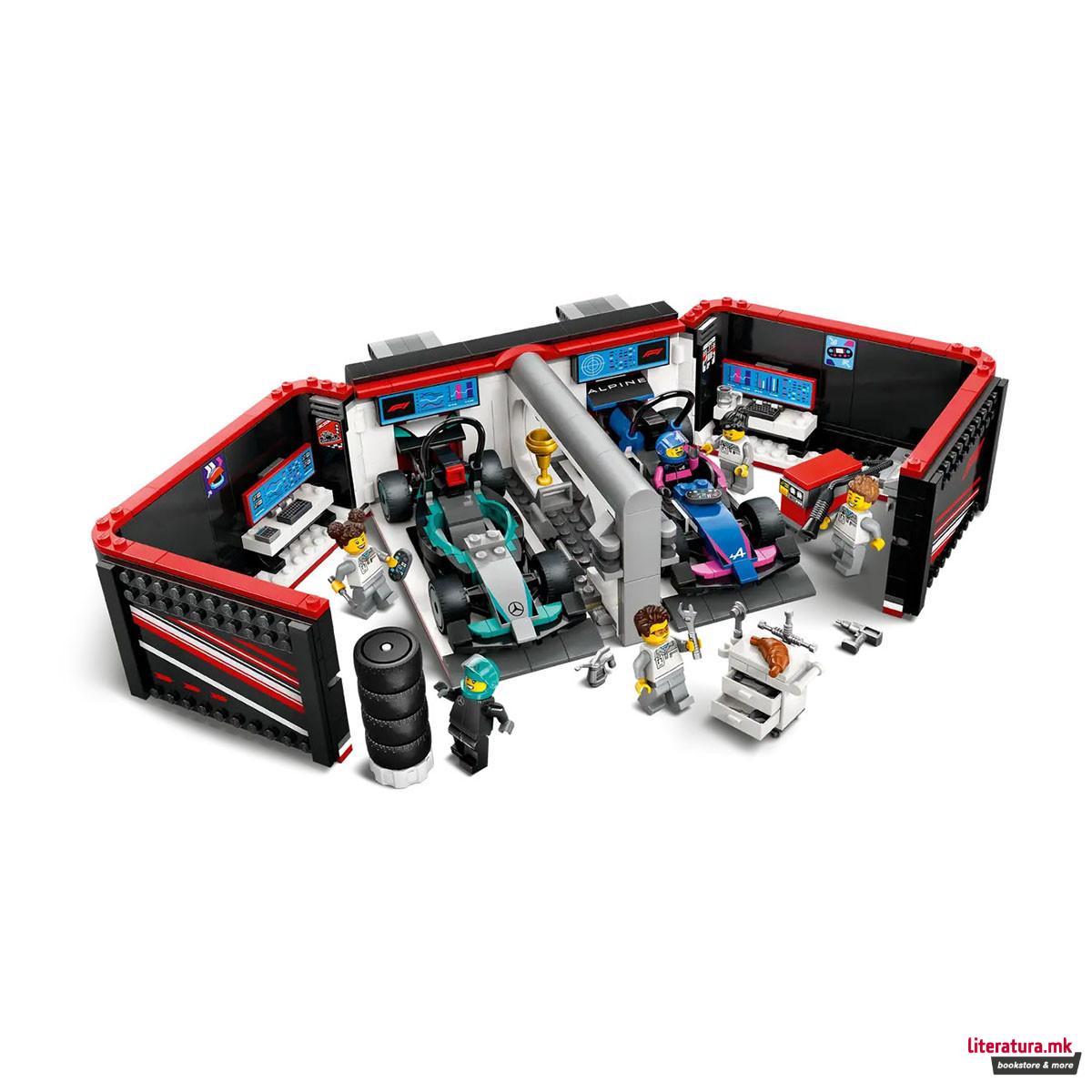 LEGO коцки, City, F1® Garage & Mercedes-AMG & Alpine Cars 
