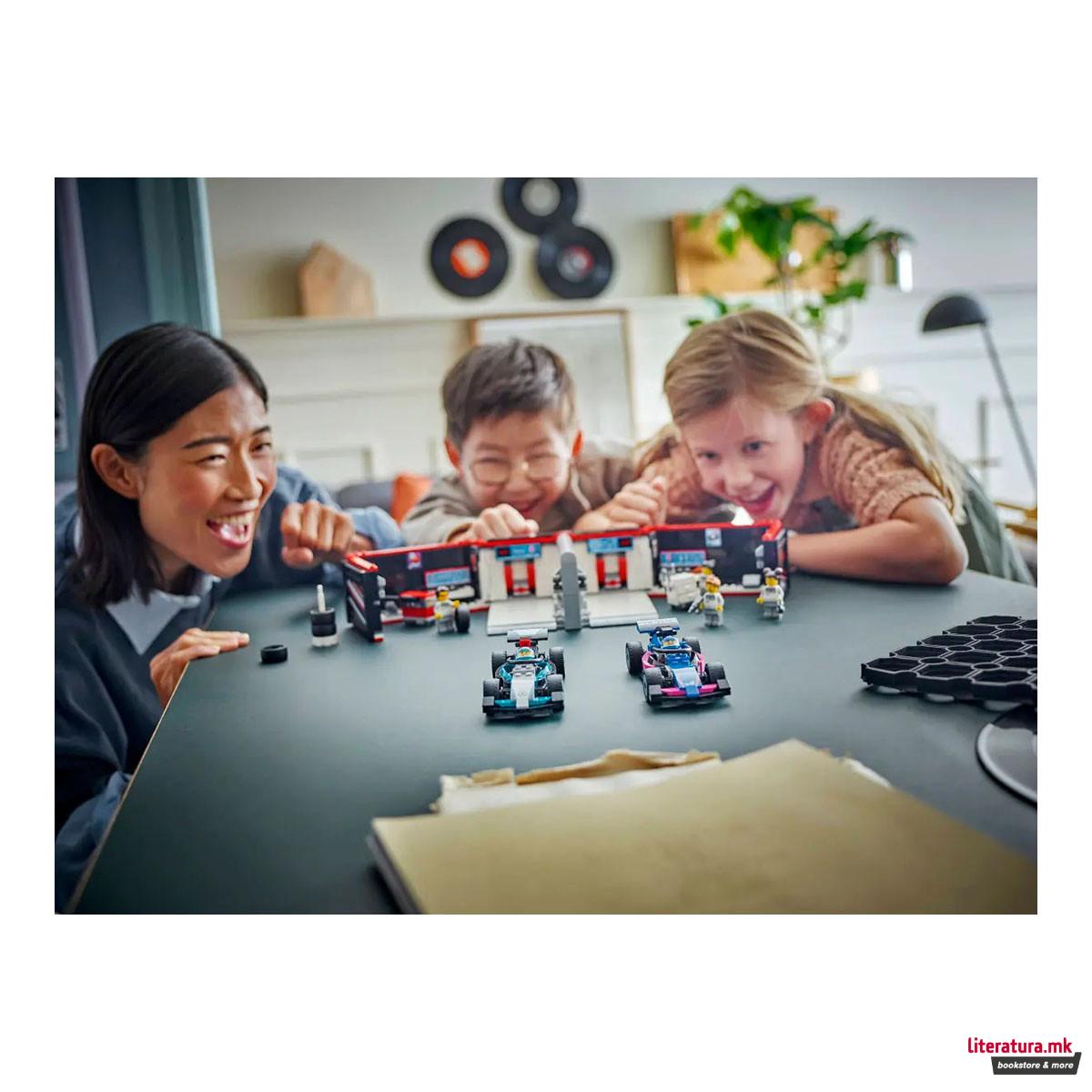 LEGO коцки, City, F1® Garage & Mercedes-AMG & Alpine Cars 