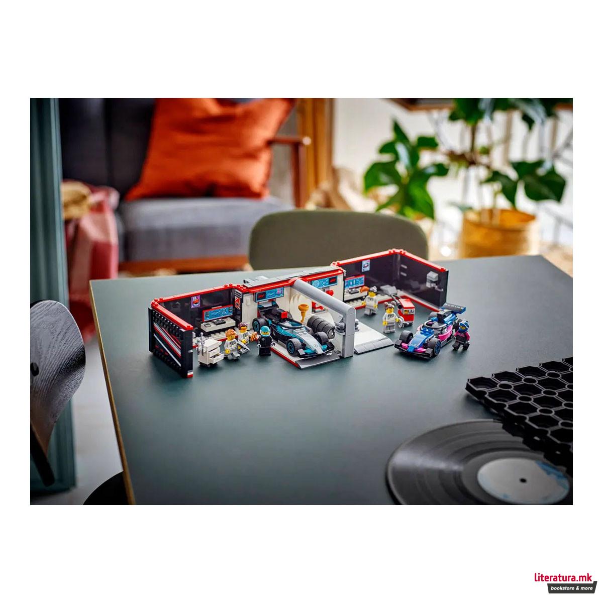 LEGO коцки, City, F1® Garage & Mercedes-AMG & Alpine Cars 