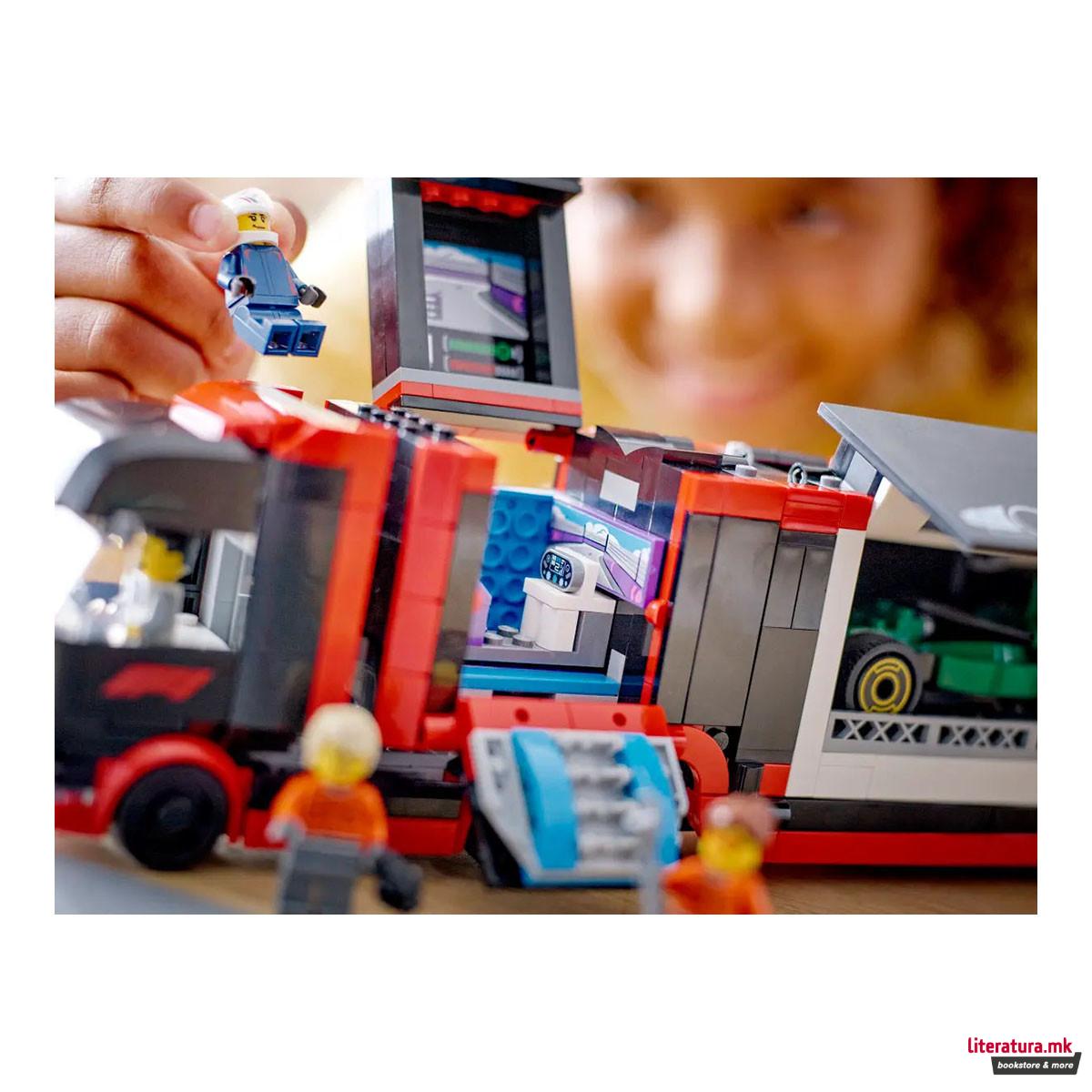 LEGO коцки, City, F1® Truck with RB20 & AMR24 F1® Cars 