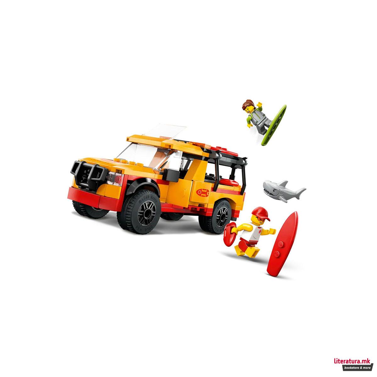 LEGO коцки, City, Lifeguard Beach Rescue Truck 