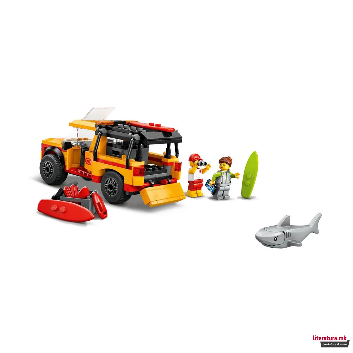 LEGO коцки, City, Lifeguard Beach Rescue Truck 