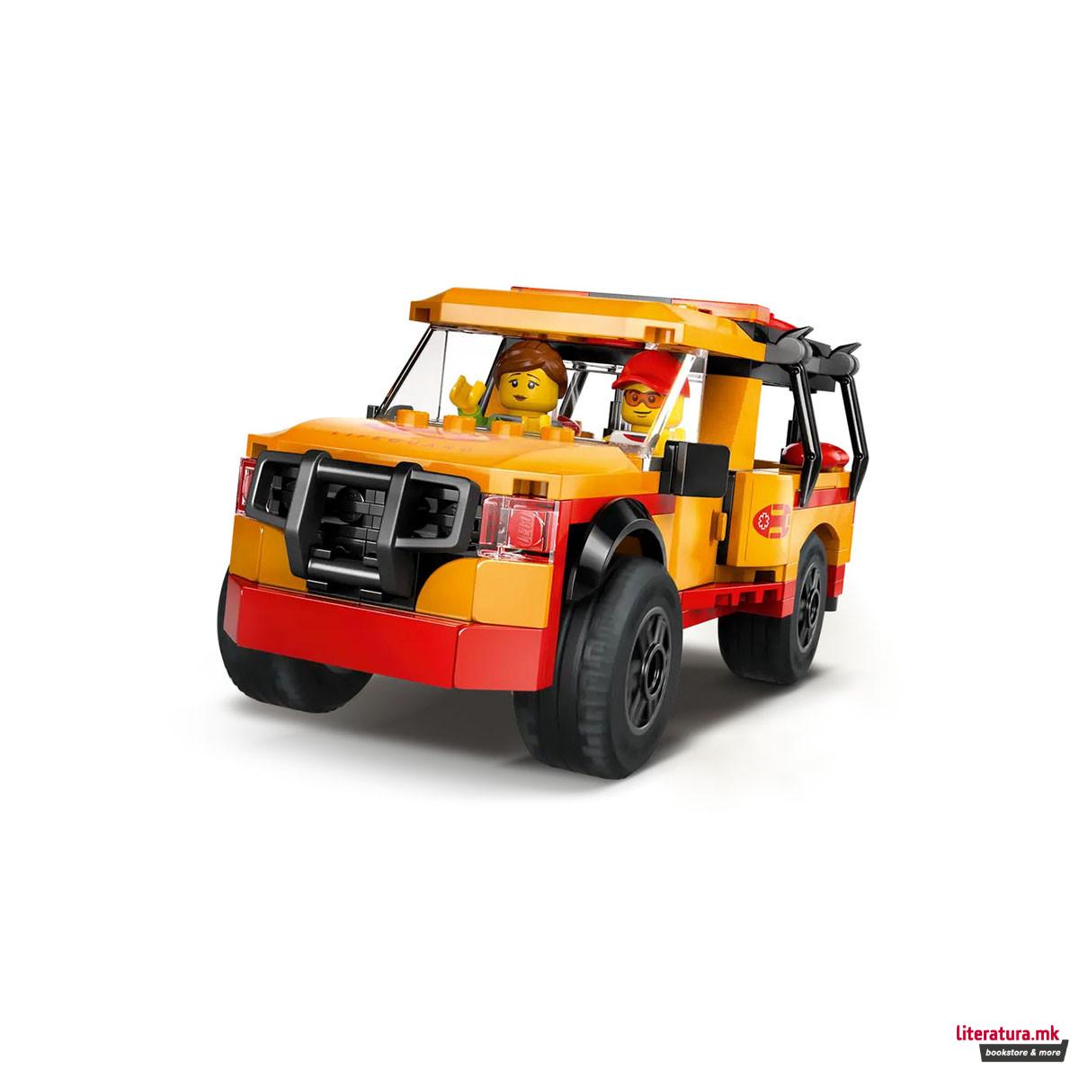 LEGO коцки, City, Lifeguard Beach Rescue Truck 