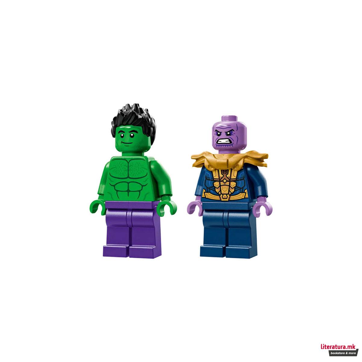 LEGO коцки, Marvel, The Hulk Truck vs. Thanos 